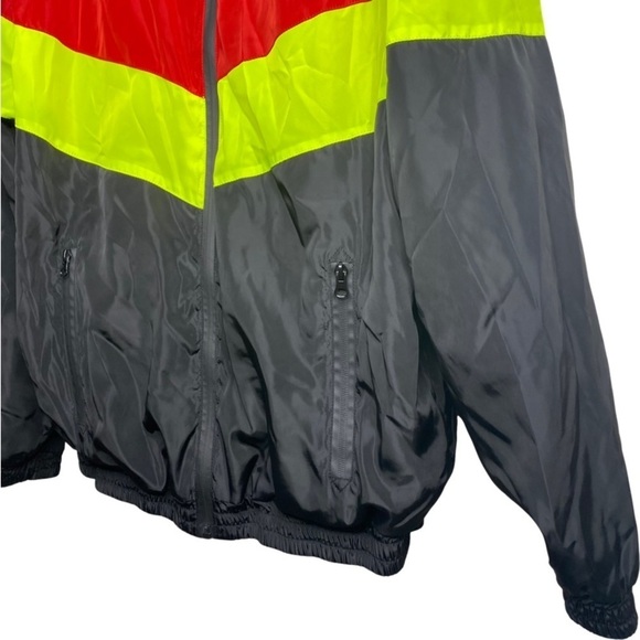 𝅺RETRO Track Full-Zip Jacket - Red/Yellow/Black - Large - Picture 6 of 11